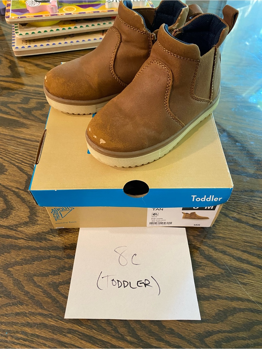 Toddler Tan Chelsea Boots - Unbranded